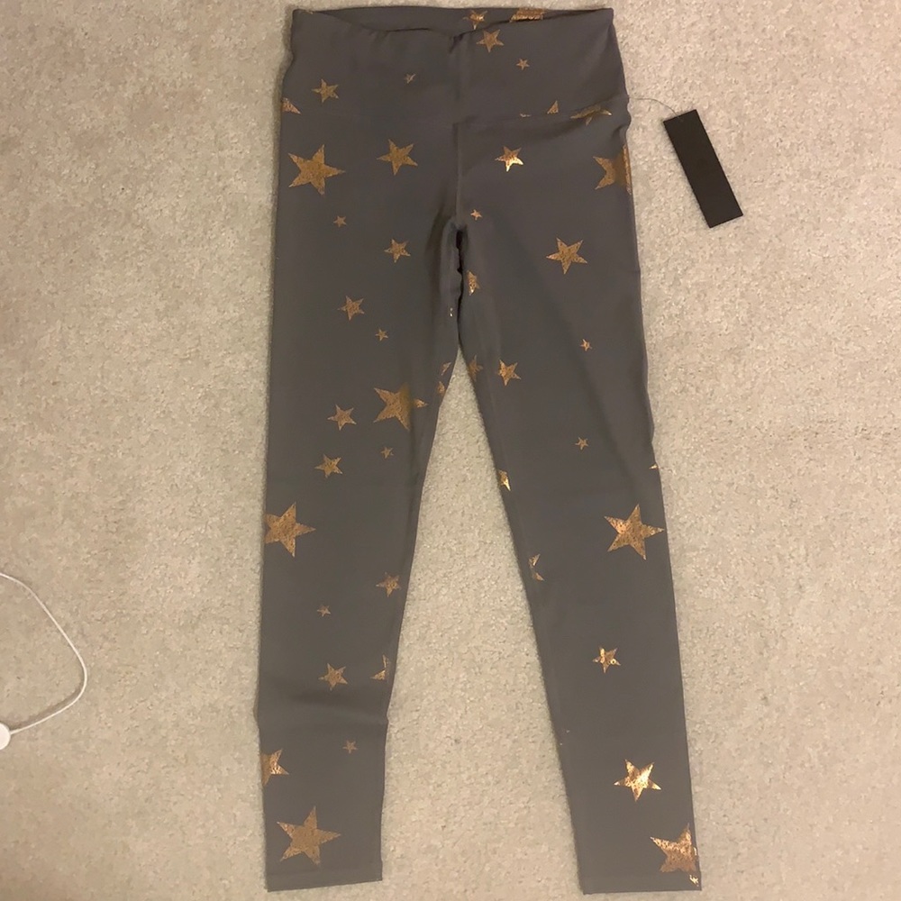 mono b gray leggings with stars